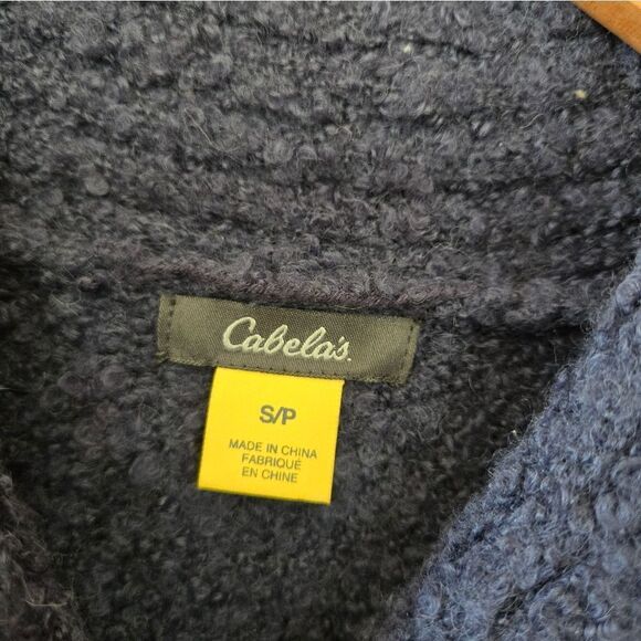 Cabela's Shawl Collar Boulce Sweater Blue Size Small - Picture 5 of 9